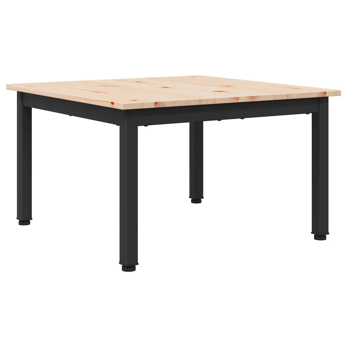 Square Coffee Table in Solid Pine Wood 60 x 60 x 36 cm