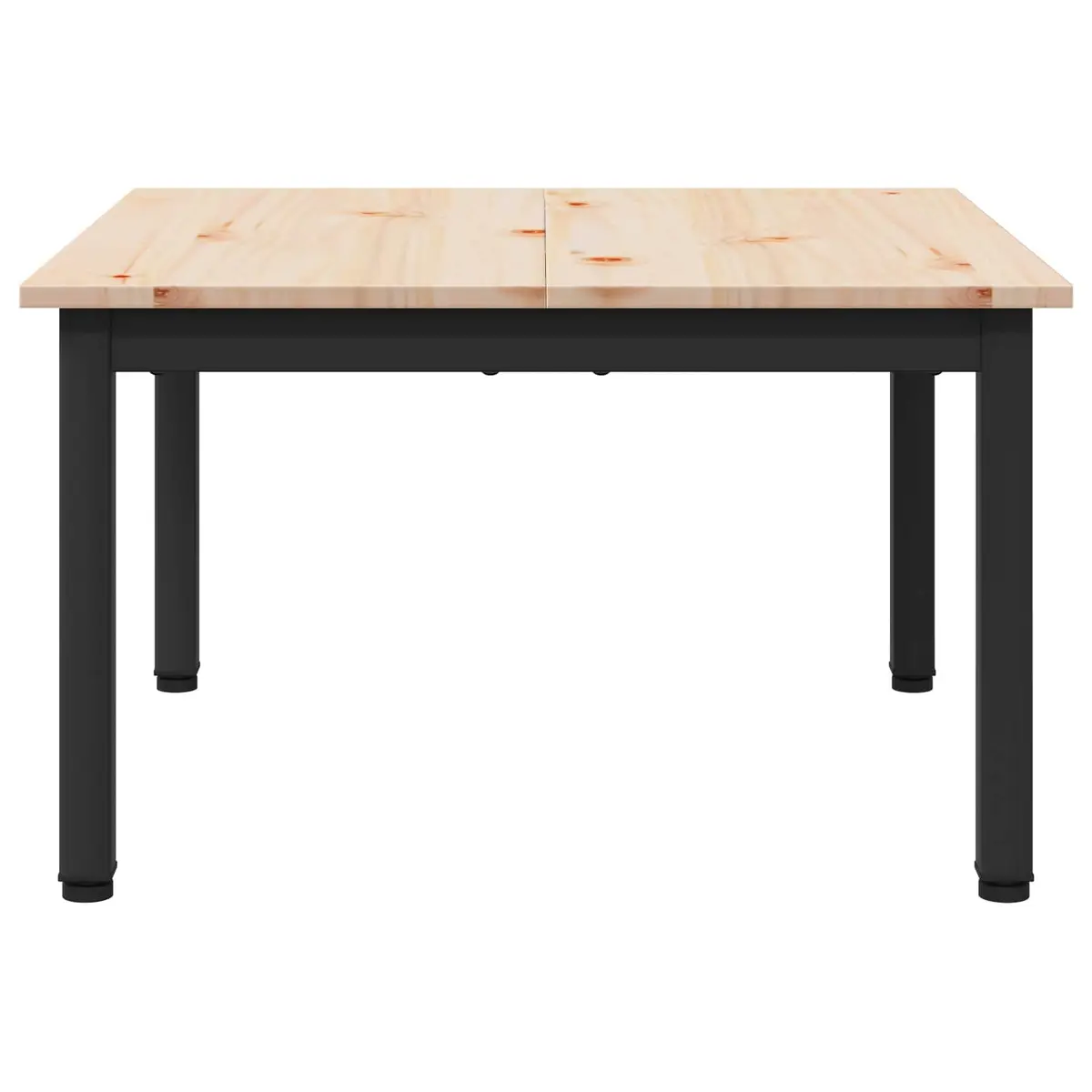 Square Coffee Table in Solid Pine Wood 60 x 60 x 36 cm