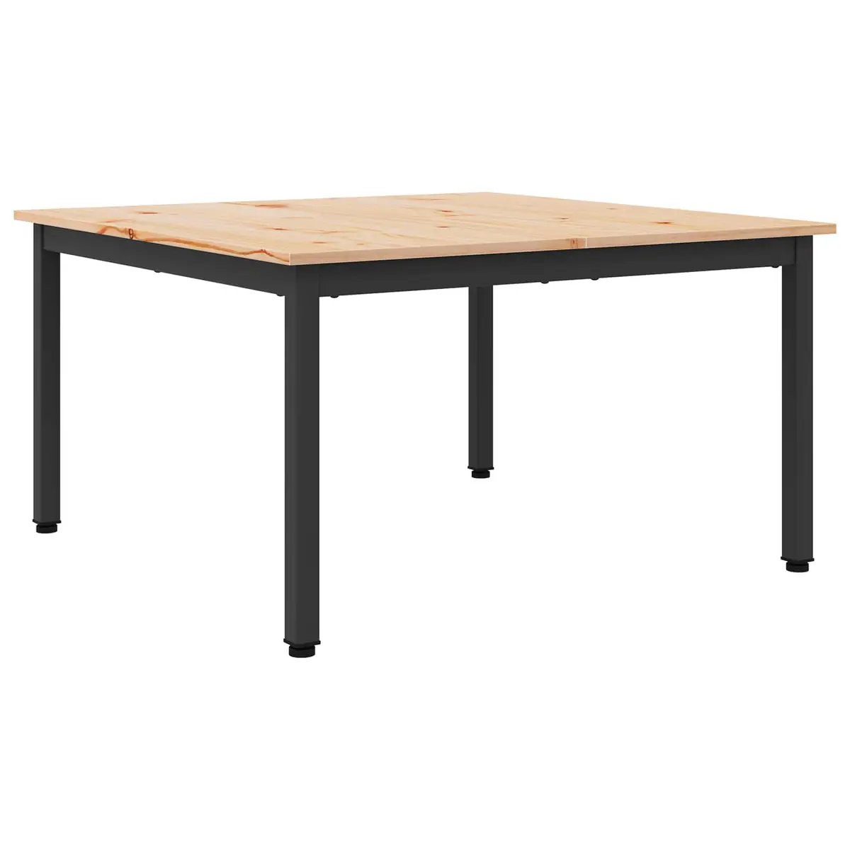 Coffee Table Modern Brown 80x80x45cm Solid Pine Wood
