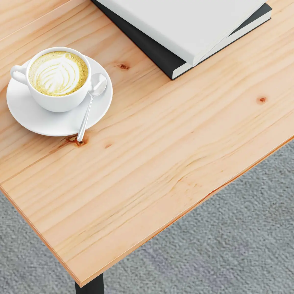 Coffee Table Modern Brown 80x80x45cm Solid Pine Wood