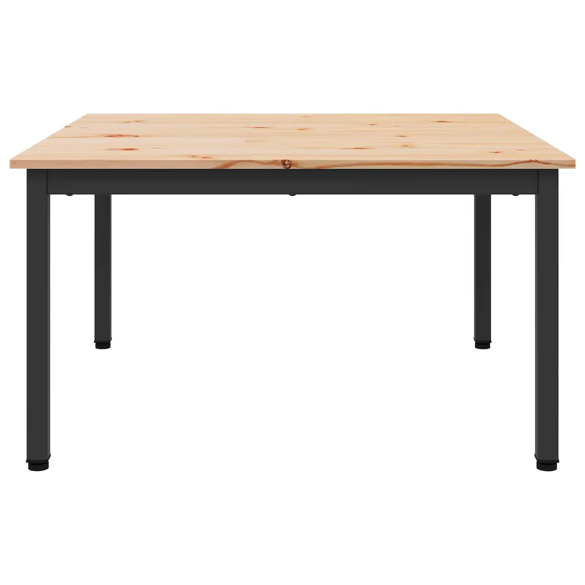 Coffee Table Modern Brown 80x80x45cm Solid Pine Wood