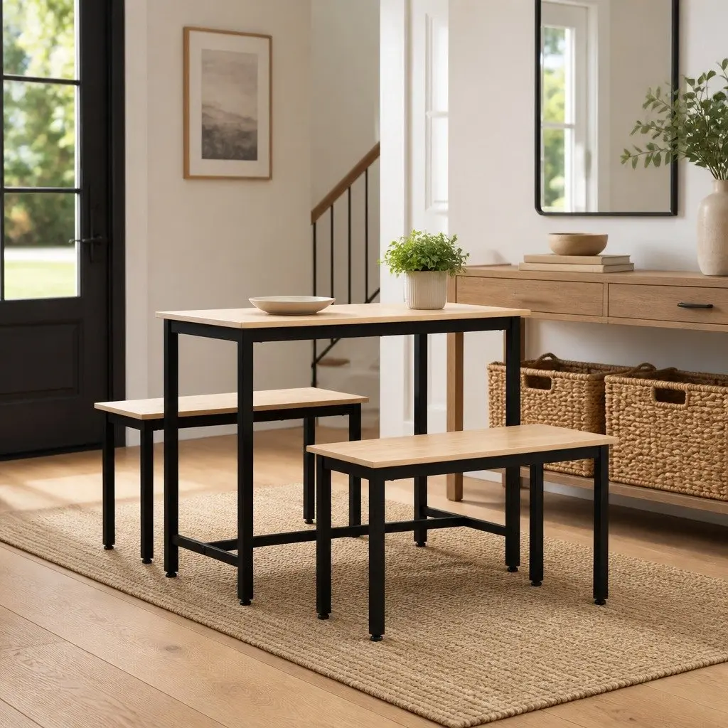 Solid Pine Wood Bench for Easy Care