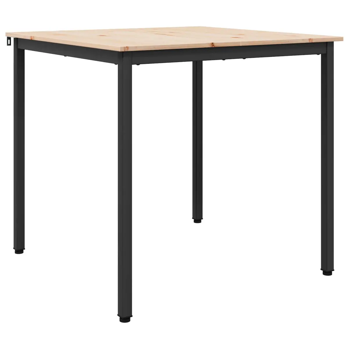 Square Dining Table 80x80x75cm in Natural Wood