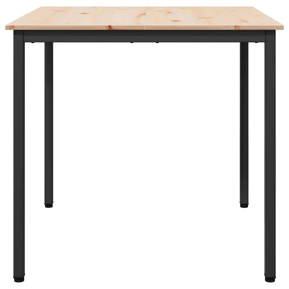 Square Dining Table 80x80x75cm in Natural Wood