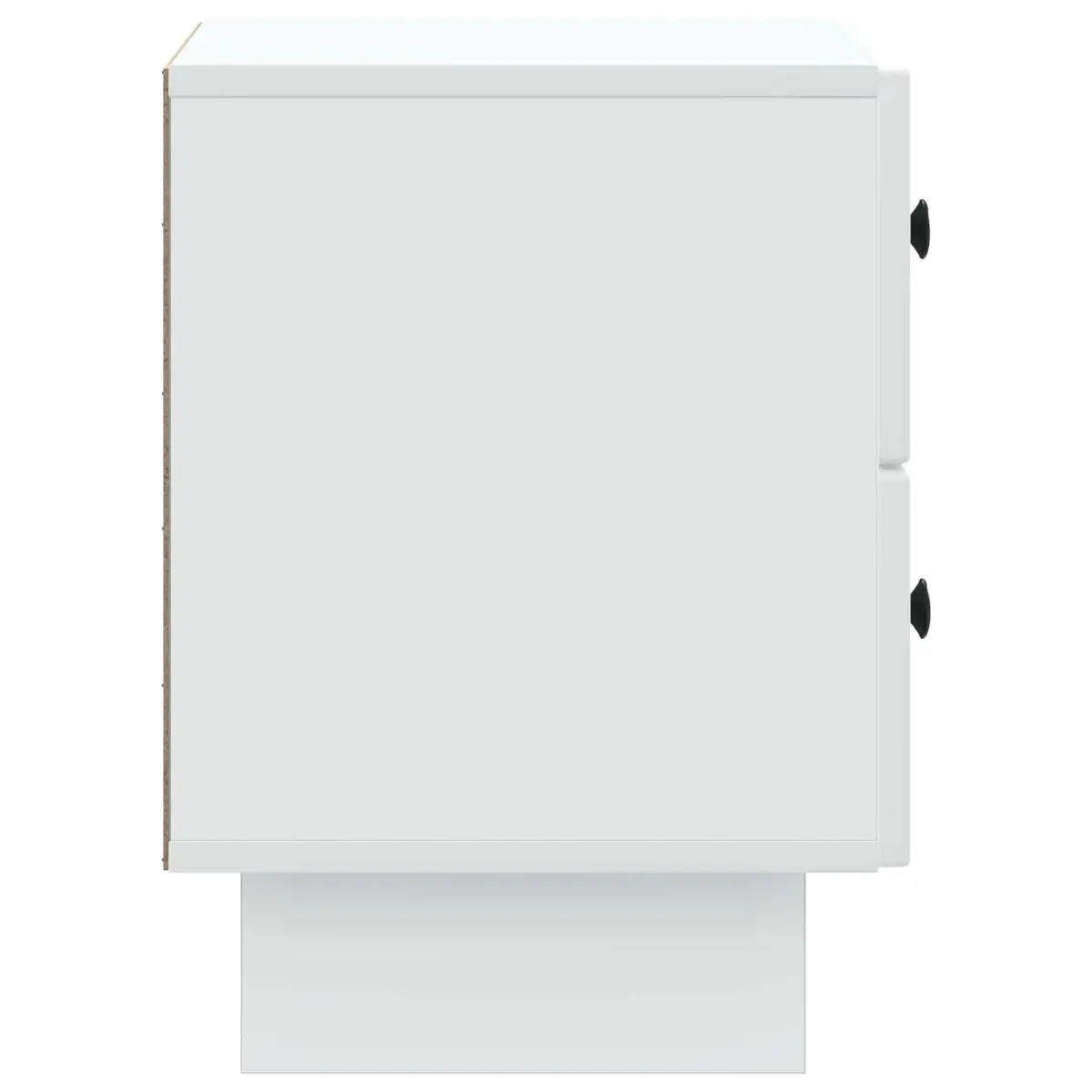 Bedside Cabinet White 43 x 34.5 x 47.5 cm Storage Nightstand Table