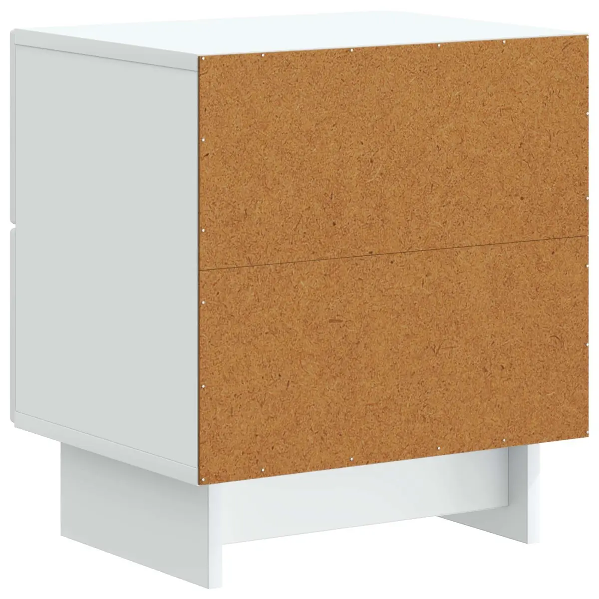 Bedside Cabinet White 43 x 34.5 x 47.5 cm Storage Nightstand Table