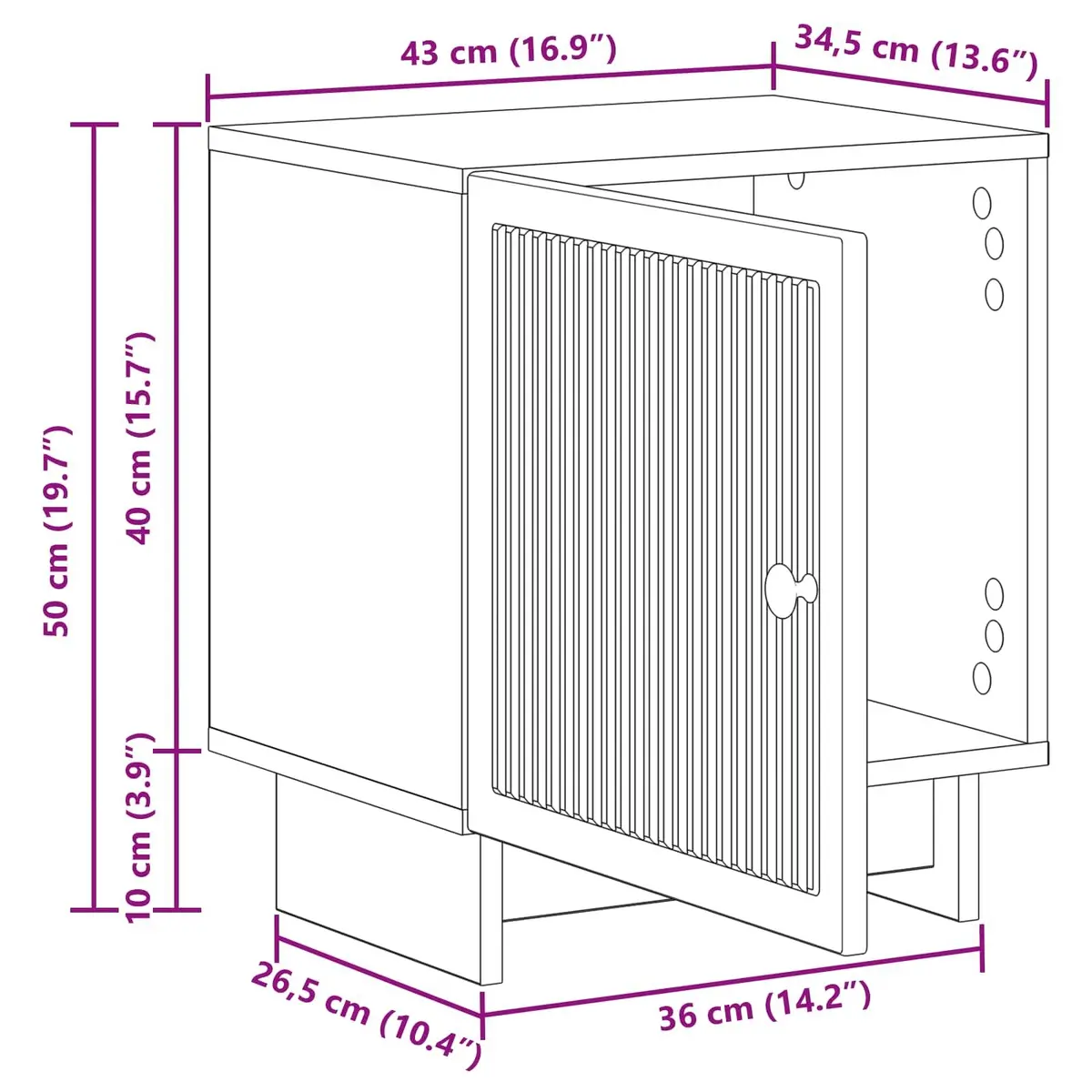 White Bedside Cabinet for Modern Bedrooms