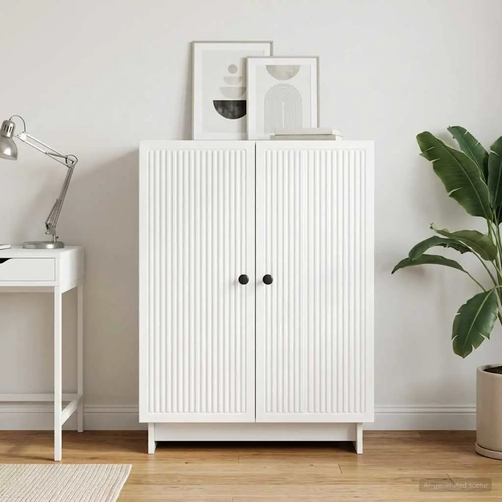 White Vintage-Style Sideboard for Living Spaces