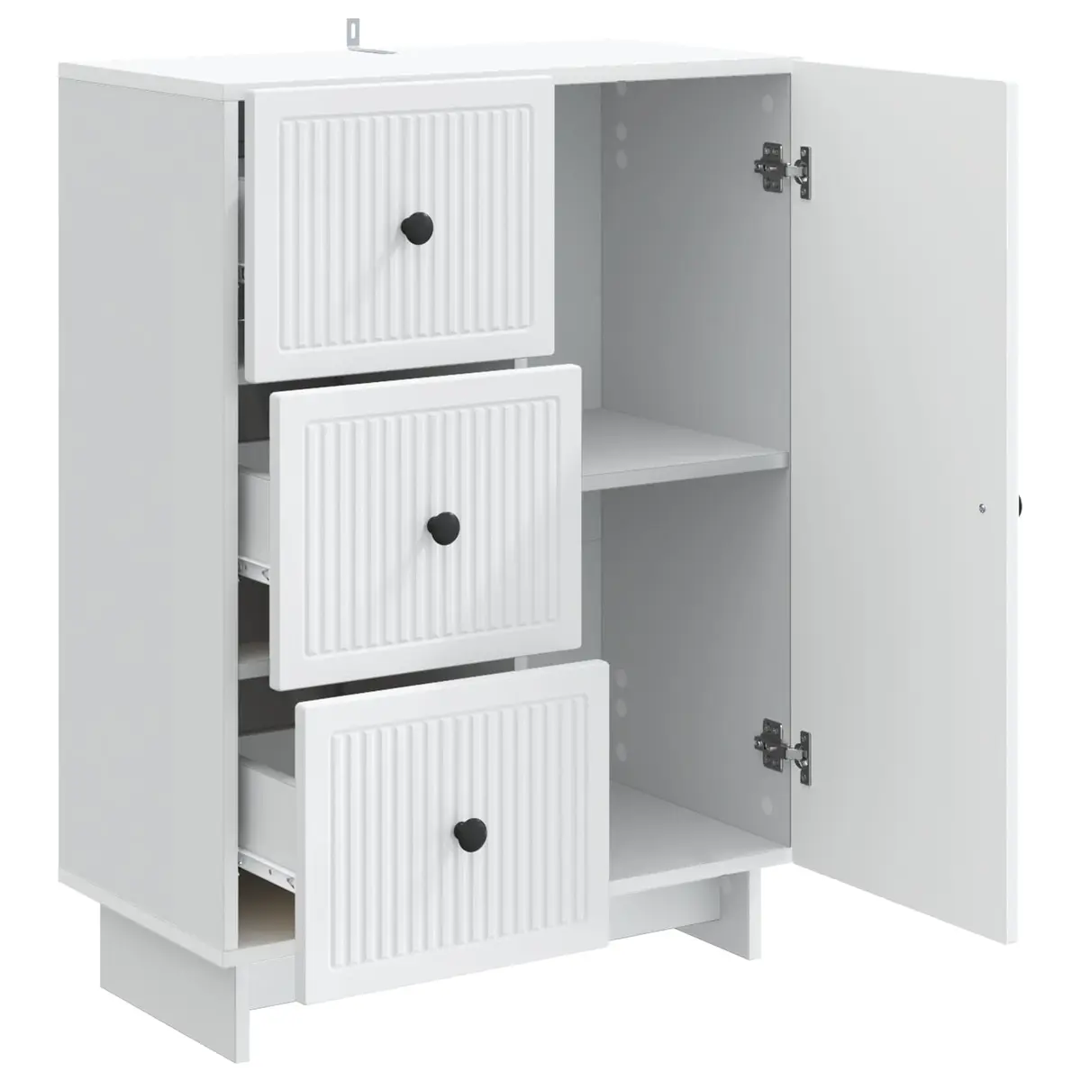 White Sideboard Storage Cabinet for Living Areas