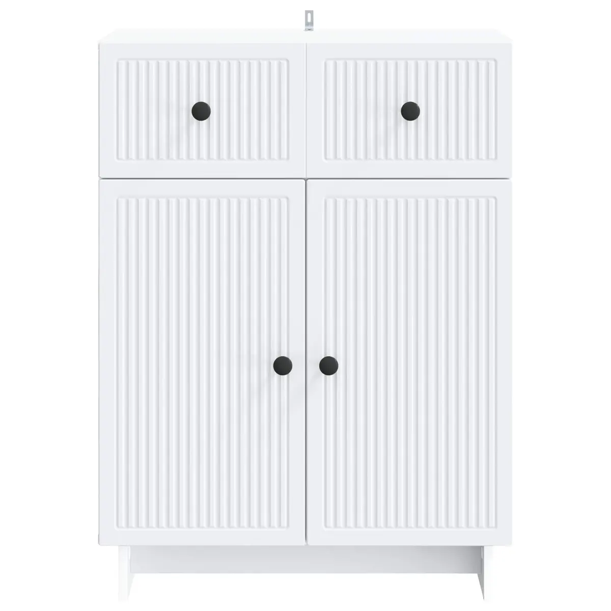 White Sideboard 66x34.5x90cm Storage Cabinet
