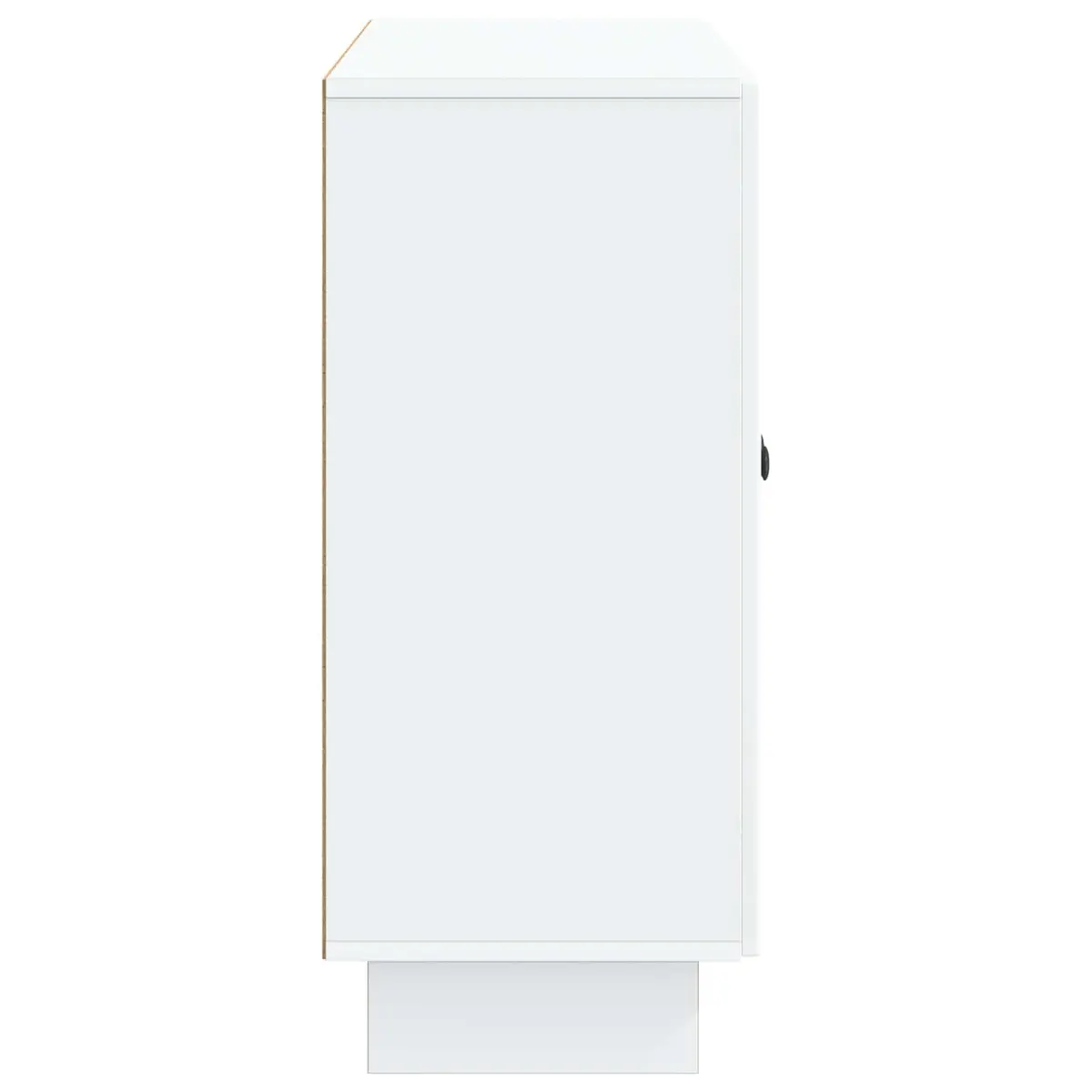 Sideboard White Rectangular Engineered Wood Storage Cabinet