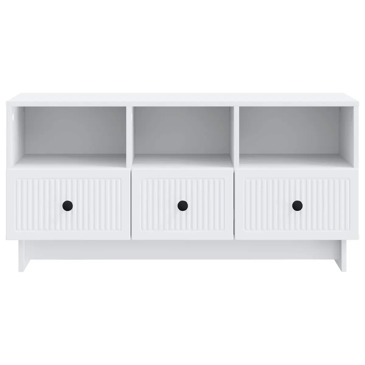 White TV Cabinet with Drawer for Living Rooms