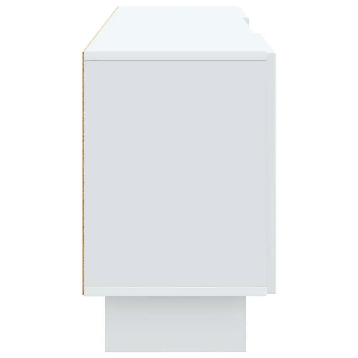White TV Cabinet in Vintage Style 150 x 31 x 50 cm