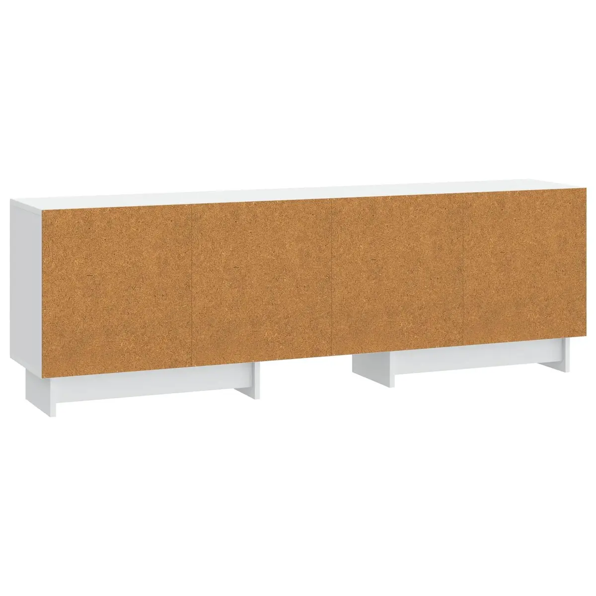 White TV Cabinet in Vintage Style 150 x 31 x 50 cm