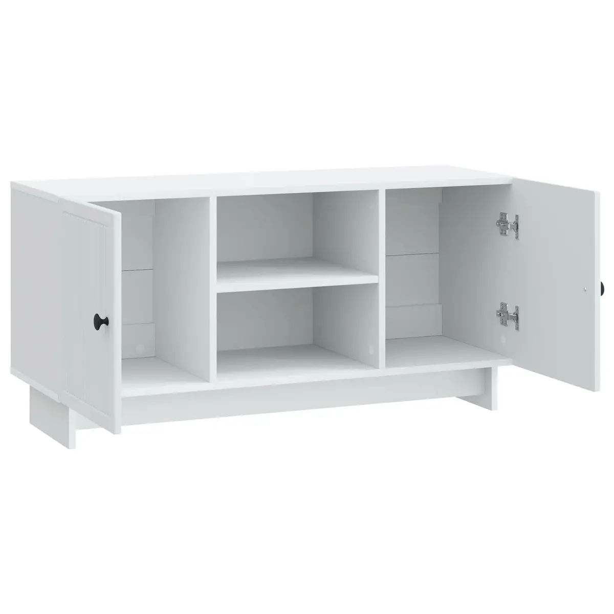 TV Cabinet 102 x 34.5 x 50 cm White Storage Unit Living Room Entertainment