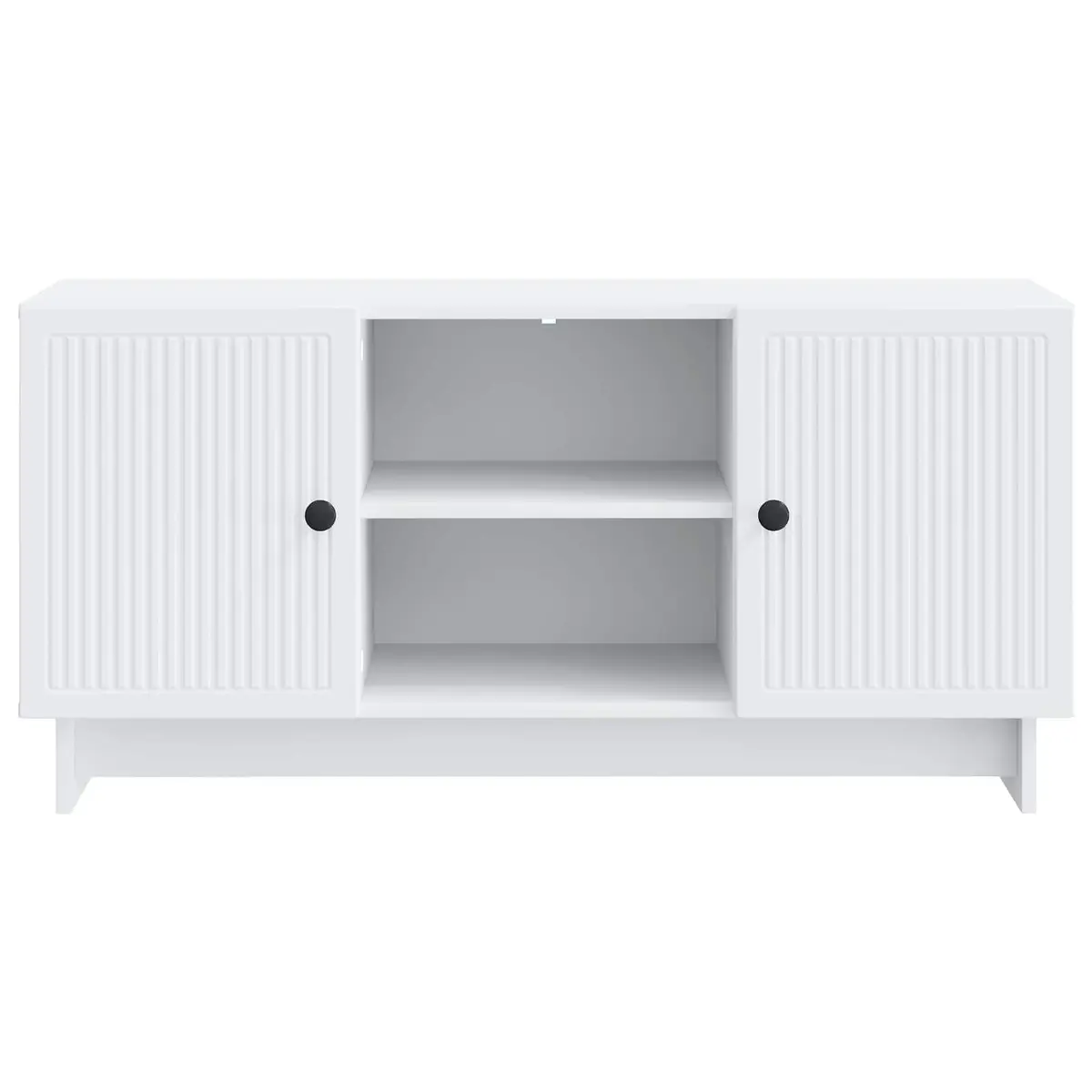 TV Cabinet 102 x 34.5 x 50 cm White Storage Unit Living Room Entertainment