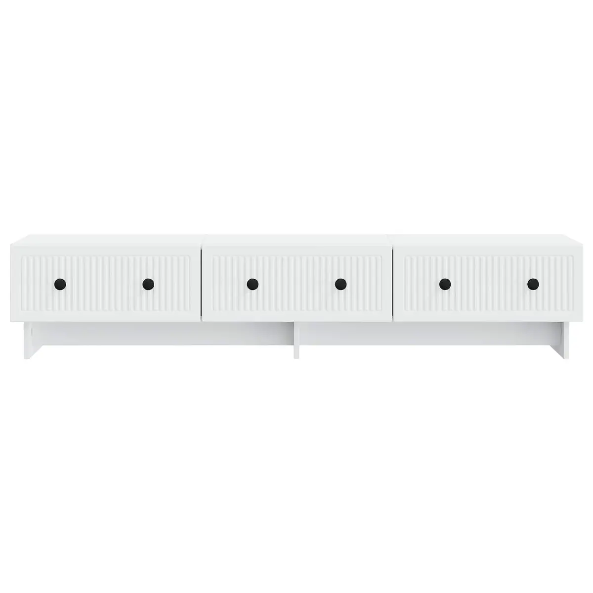 TV Cabinet White 147 x 34.5 x 30 cm Engineered Wood Lowboard Unit