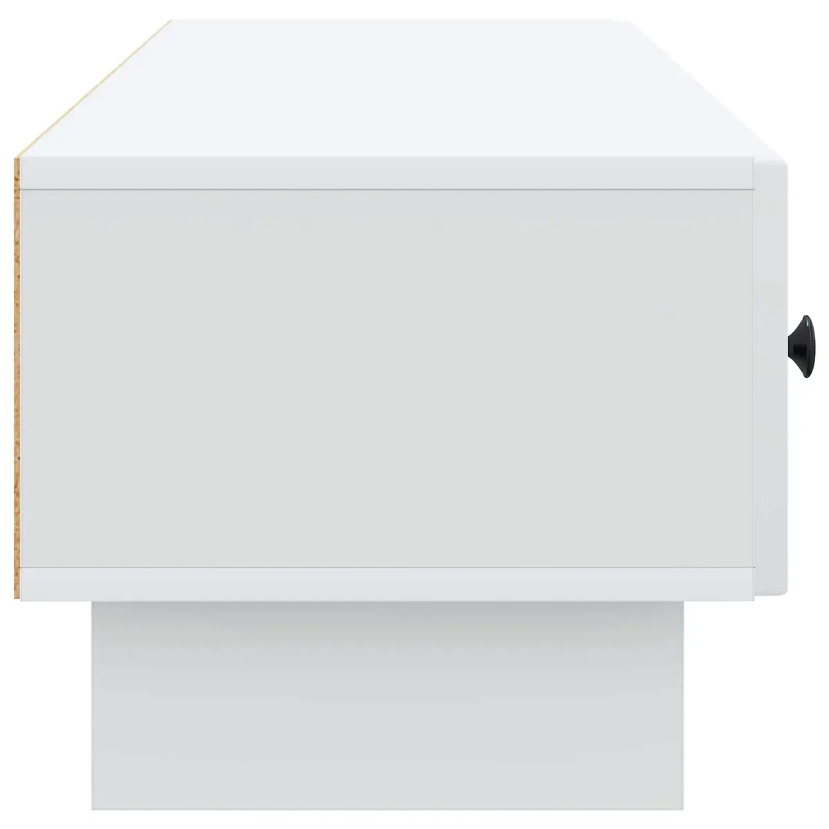 TV Cabinet White 147 x 34.5 x 30 cm Engineered Wood Lowboard Unit