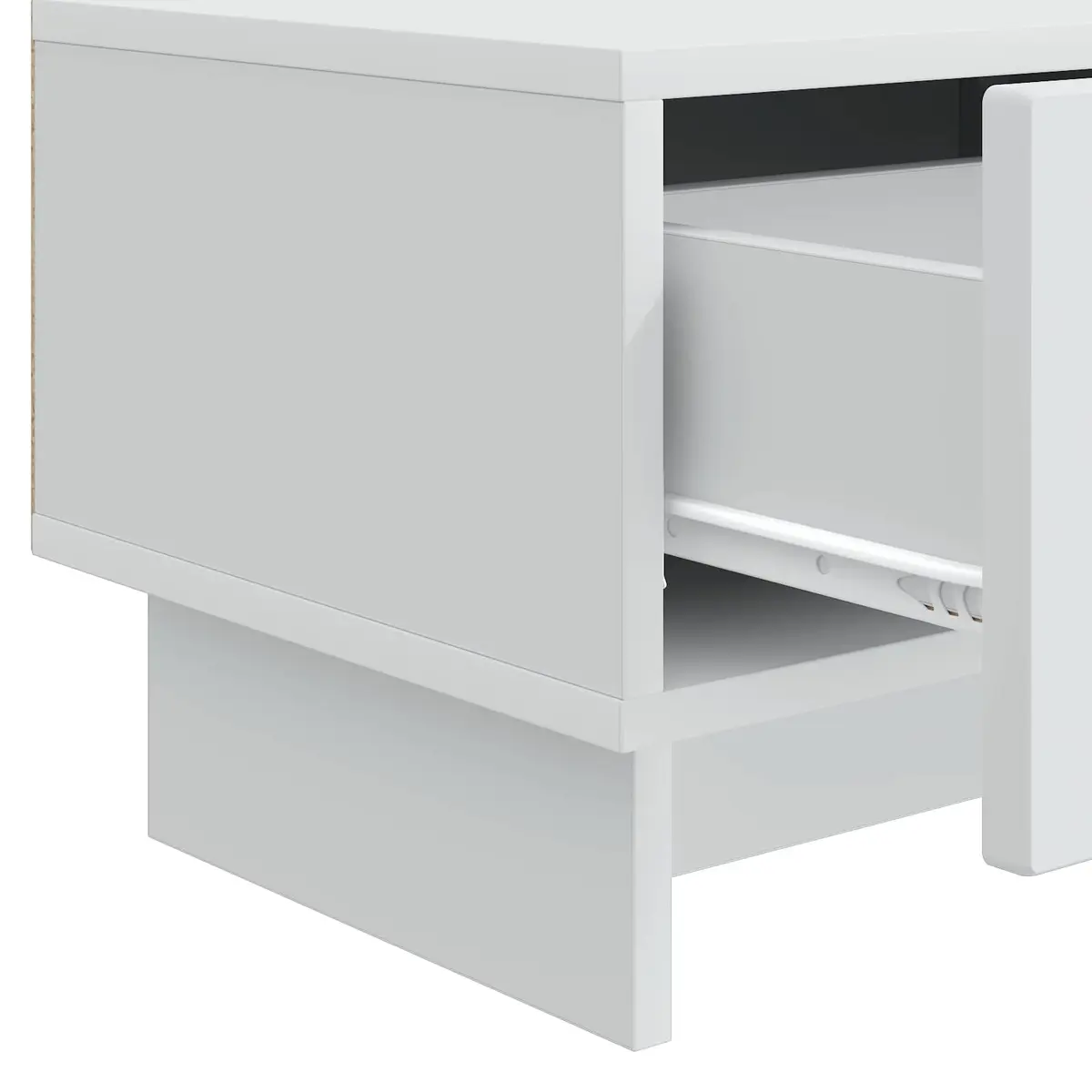 TV Cabinet White 147 x 34.5 x 30 cm Engineered Wood Lowboard Unit
