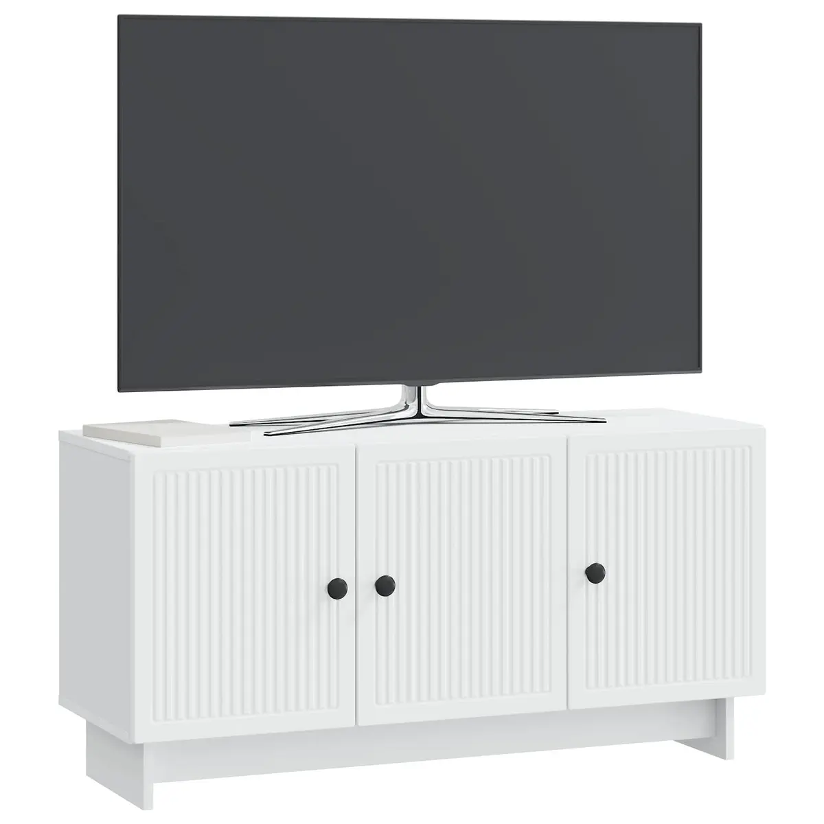 White TV Cabinet for Living Room Storage
