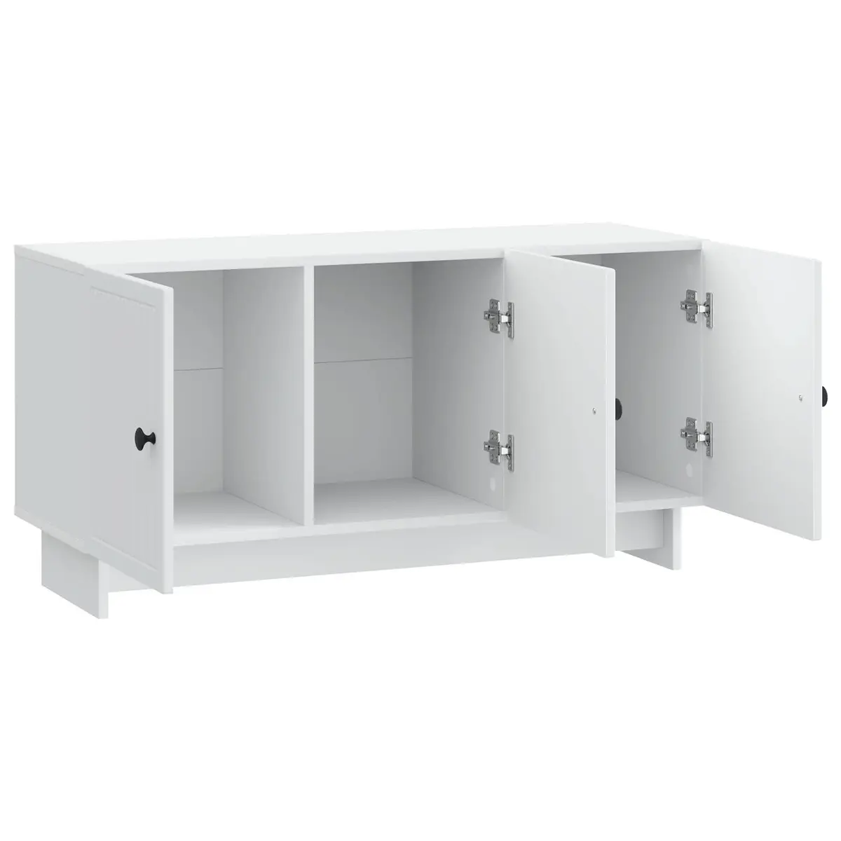 White TV Cabinet for Living Room Storage
