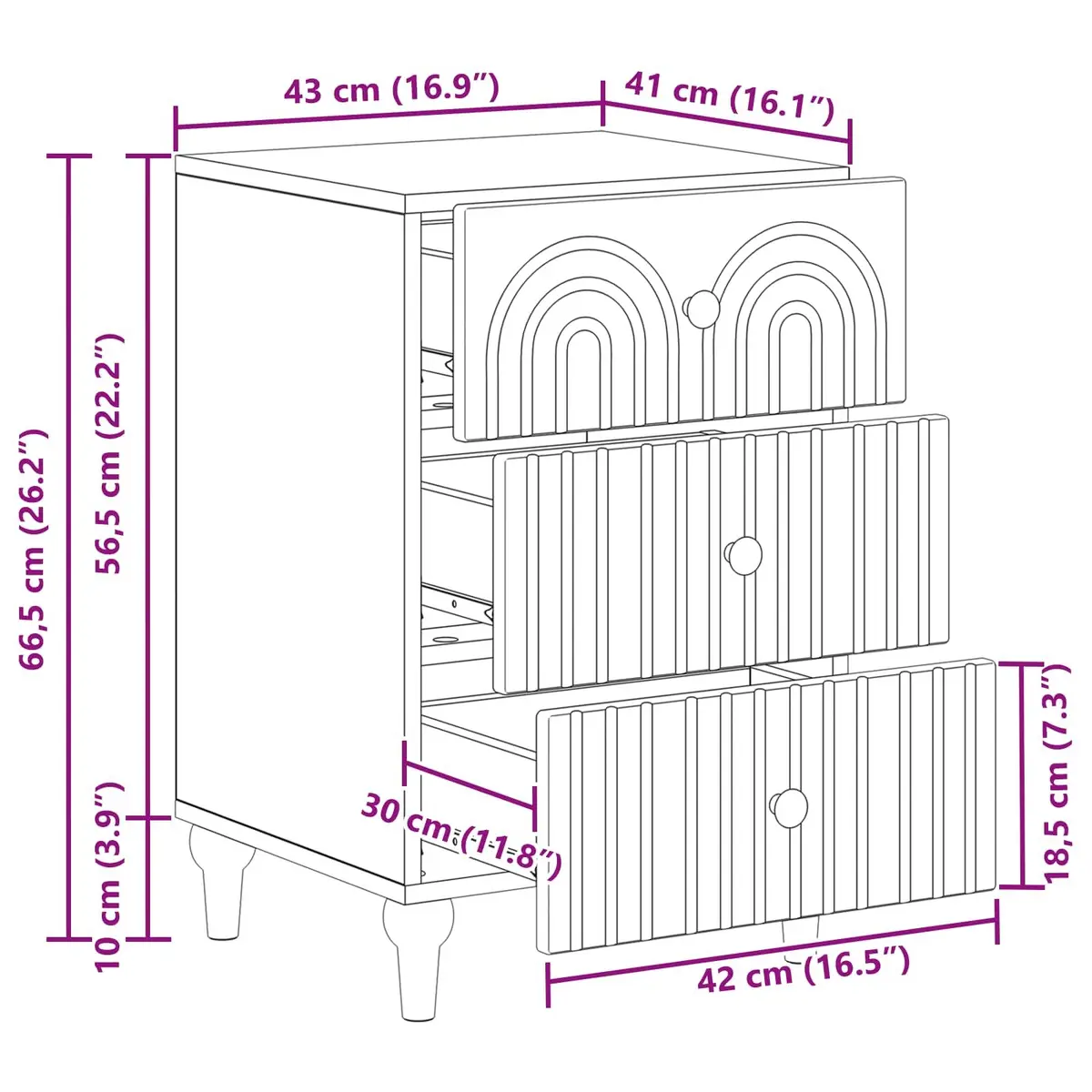 Bedside Cabinet White Engineered Wood Nightstand Compact Storage Table