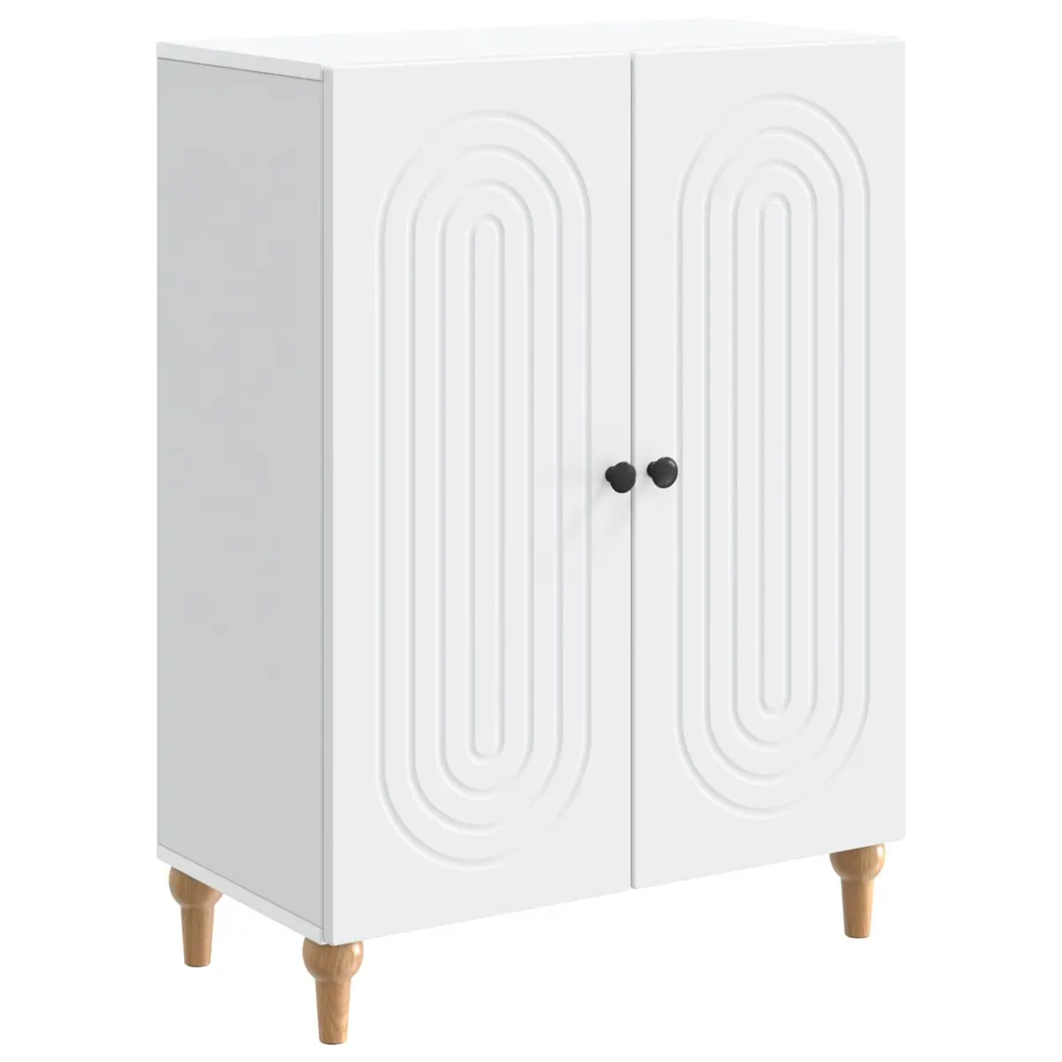 White Sideboard Modern Storage Cabinet for Living Spaces