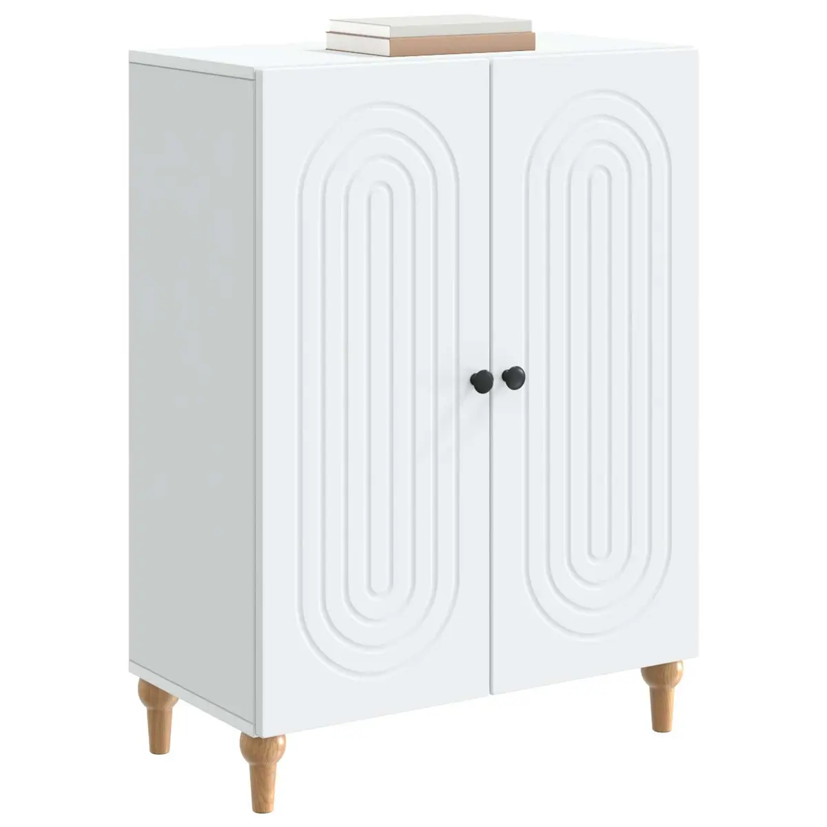 White Sideboard Modern Storage Cabinet for Living Spaces