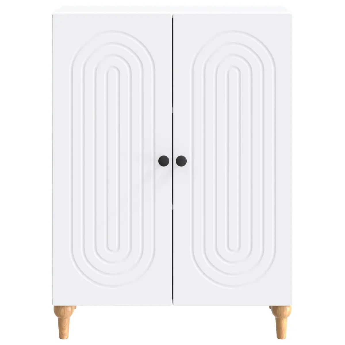 White Sideboard Modern Storage Cabinet for Living Spaces