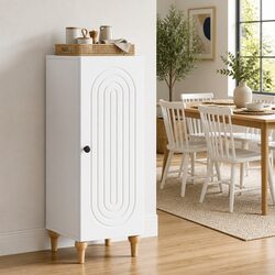 White Modern Sideboard Storage Cabinet for Dining Room