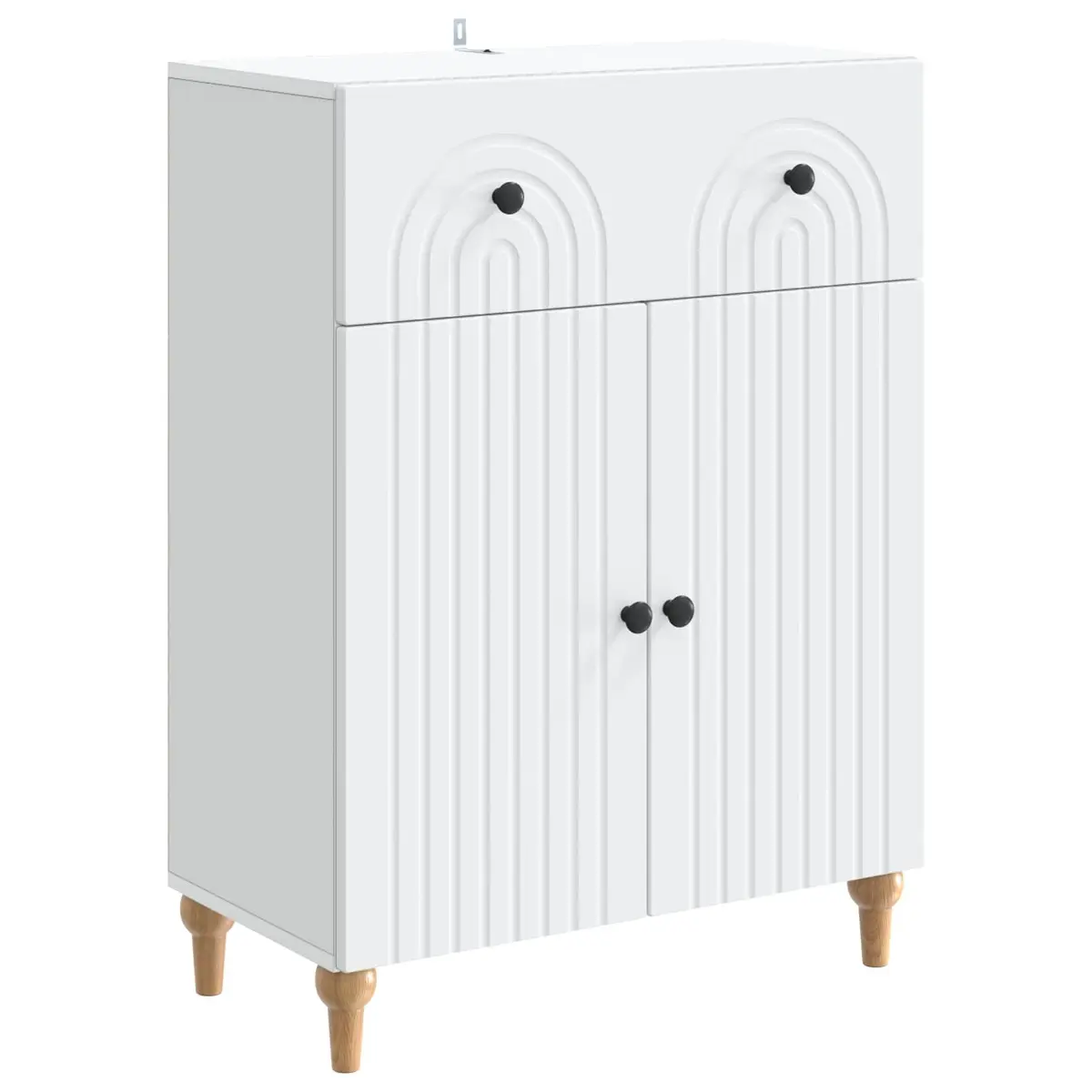 White Sideboard Cabinet for Storage 66x34.5x90cm