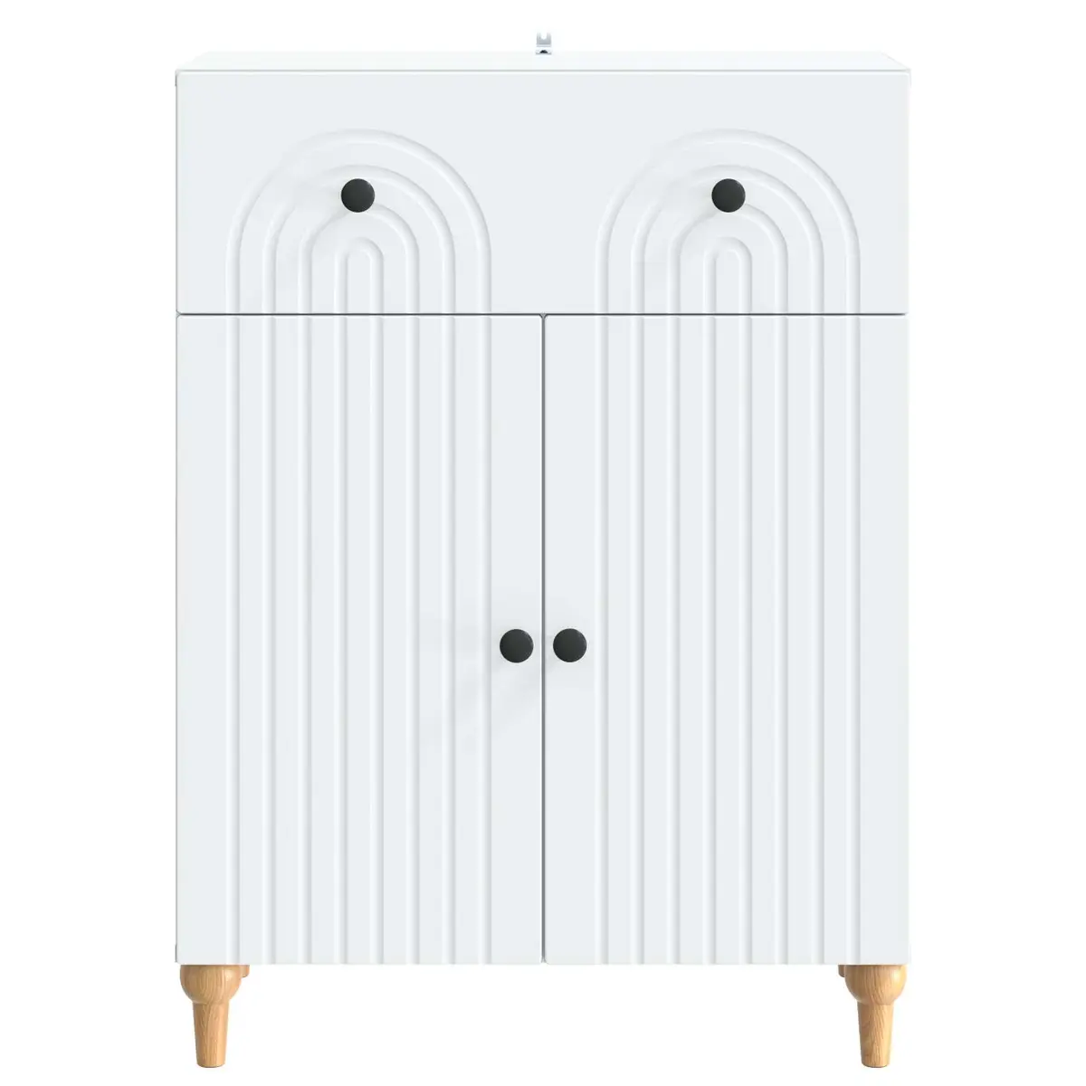 White Sideboard Cabinet for Storage 66x34.5x90cm
