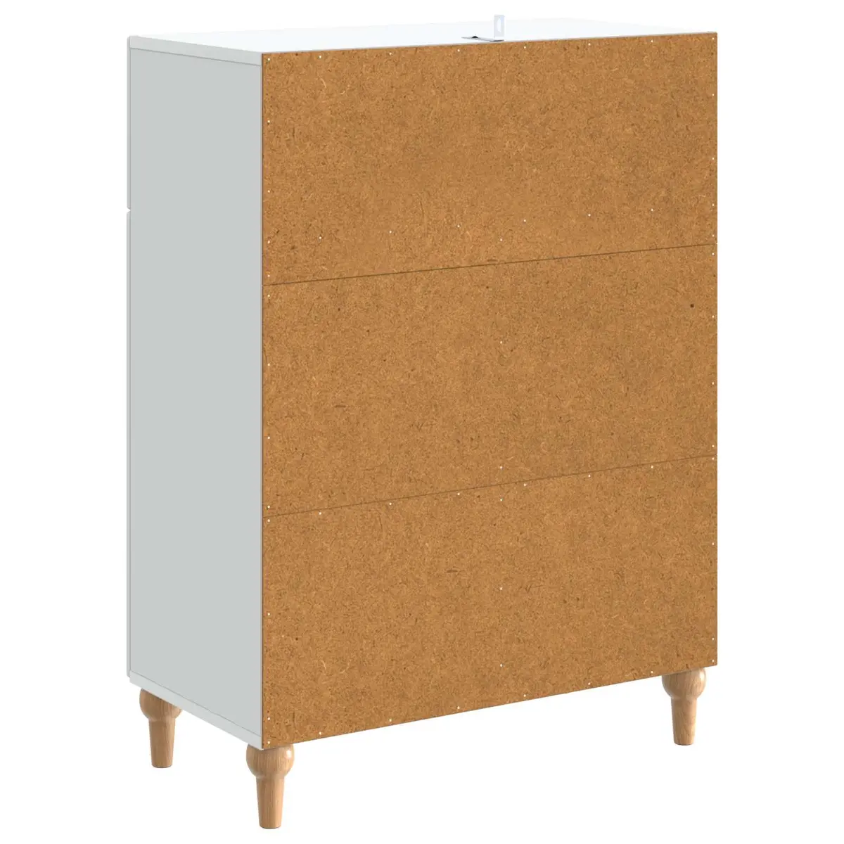 White Sideboard Cabinet for Storage 66x34.5x90cm