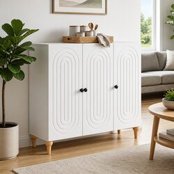 Stylish White Sideboard Cabinet for Home Storage
