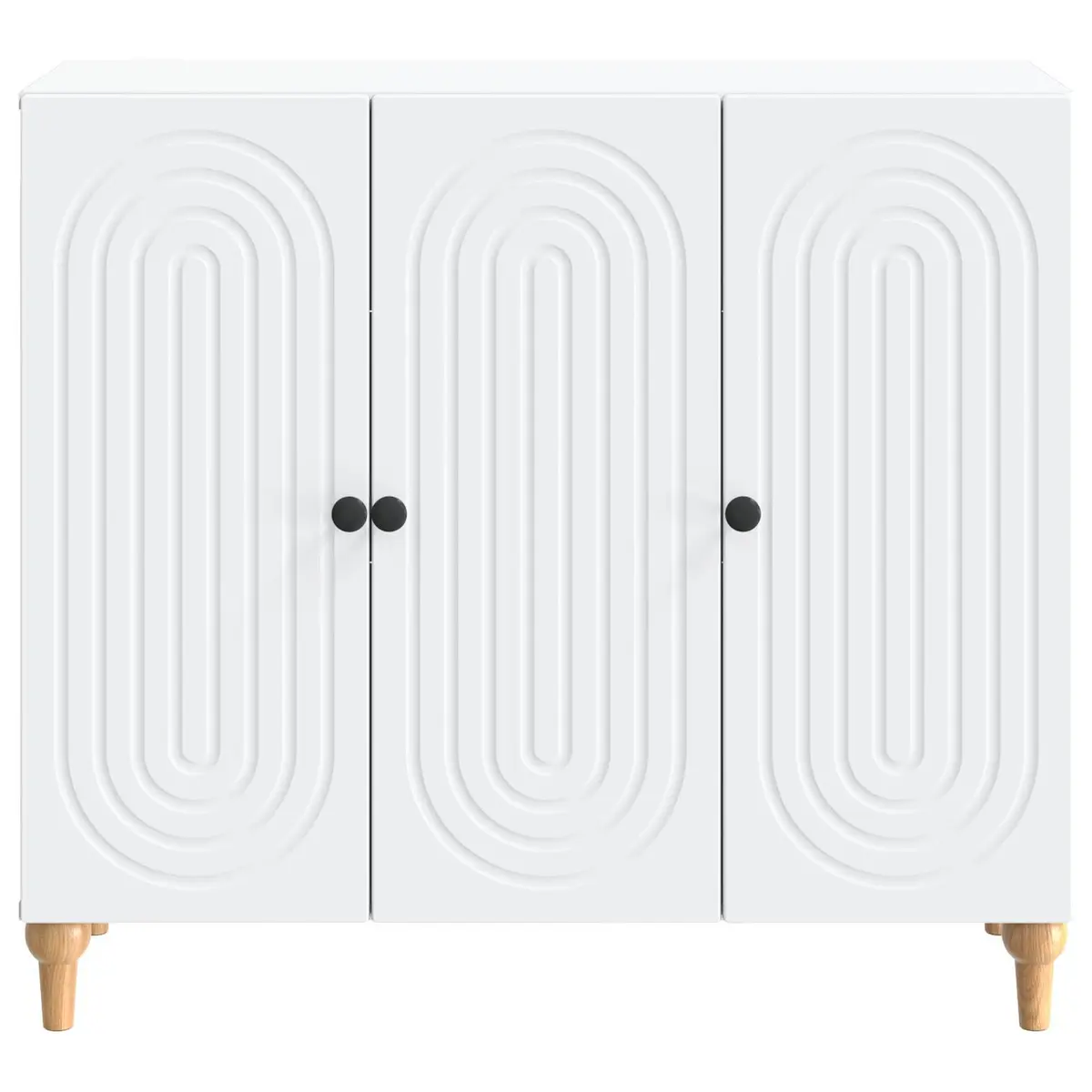 Sideboard Cabinet Modern White Engineered Wood 89x34.5x80cm