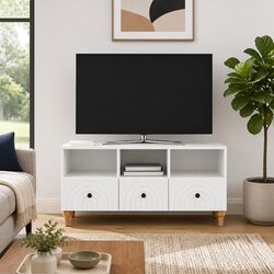 Modern White TV Cabinet for Stylish Living Rooms