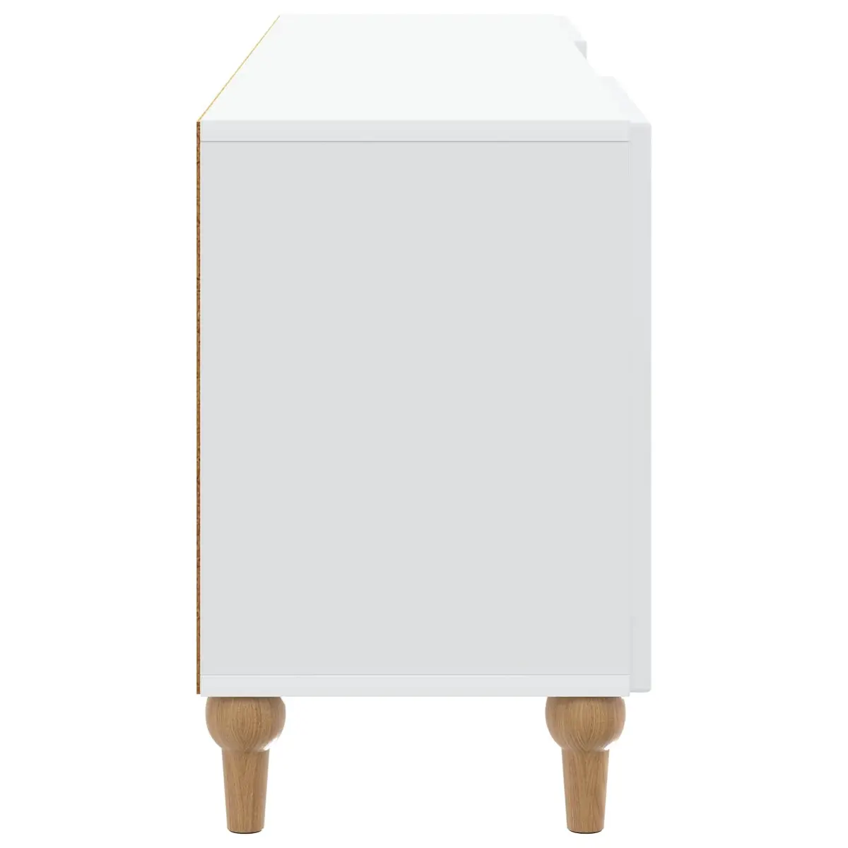 TV Cabinet White Modern Storage Unit 150 x 31 x 50 cm Engineered Wood