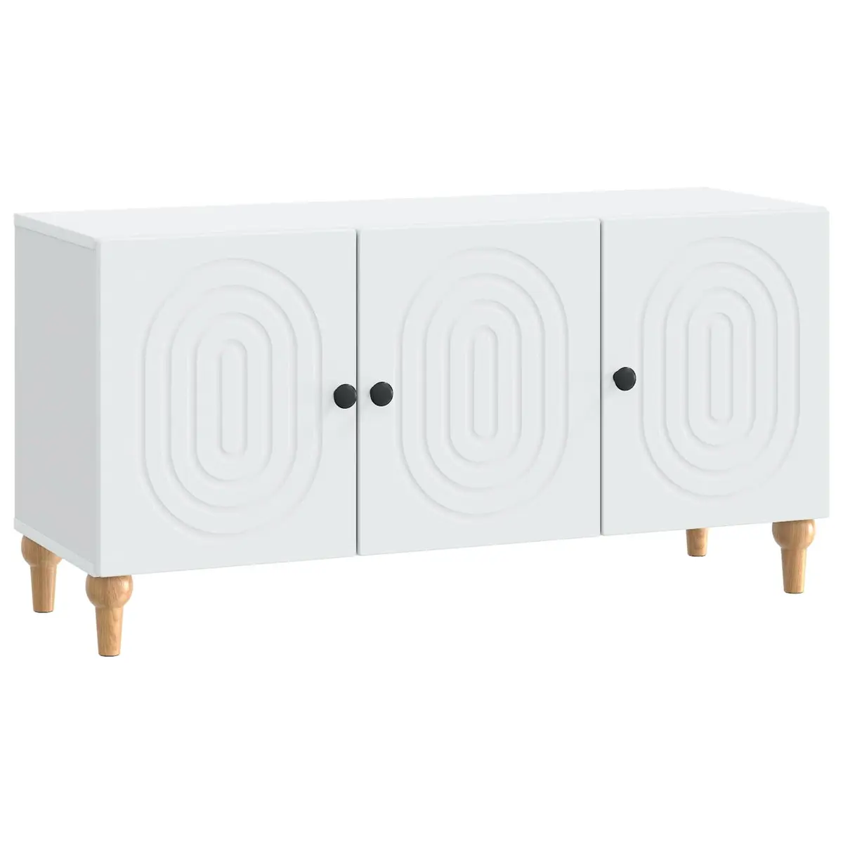 White TV Cabinet for Living Room Storage