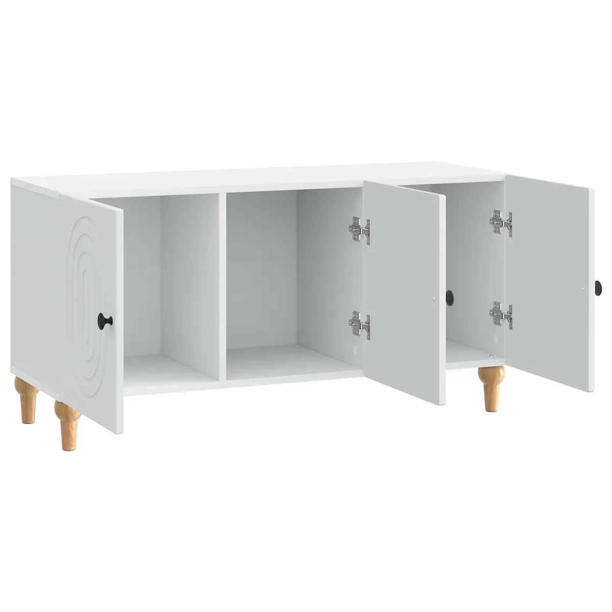 White TV Cabinet for Living Room Storage