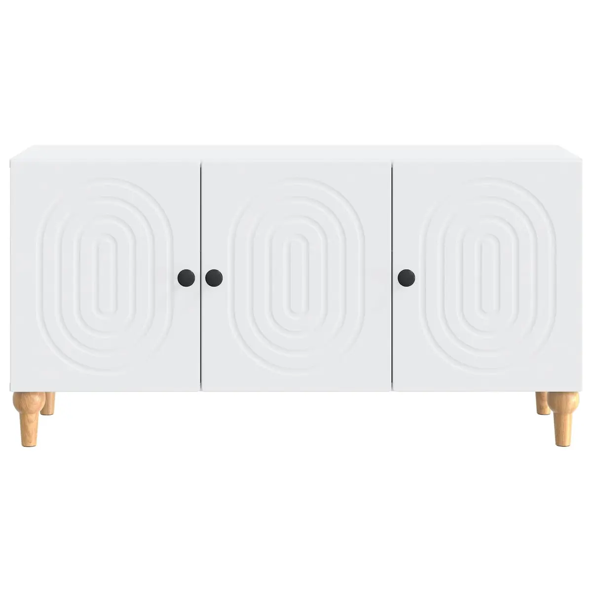 White TV Cabinet for Living Room Storage