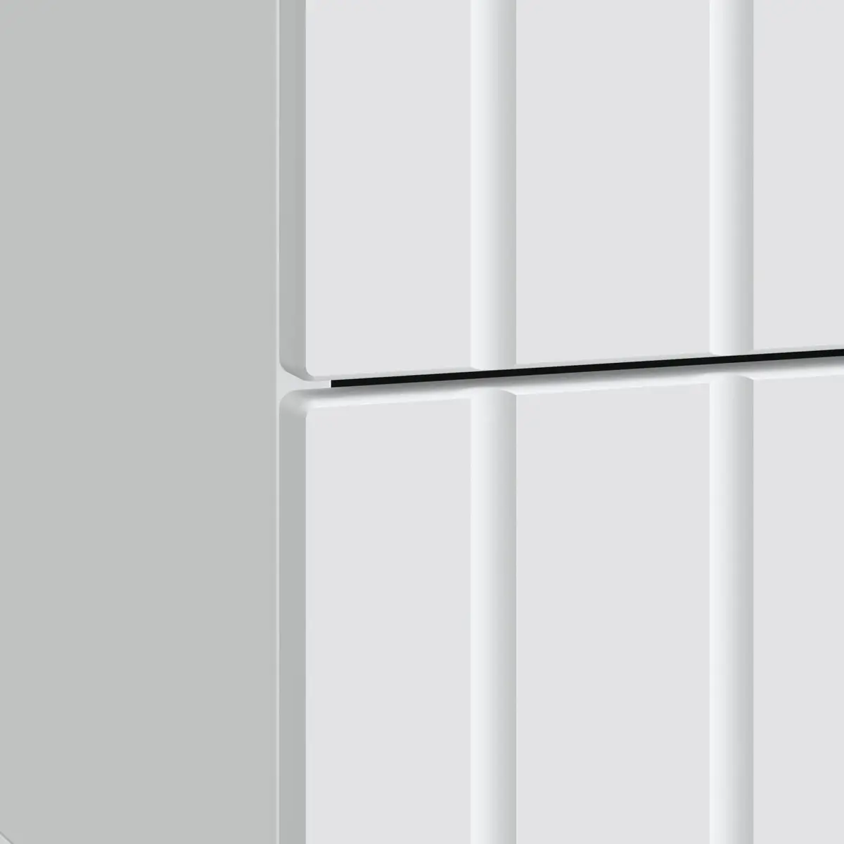 Bedside Cabinet White 43 x 34.5 x 49.5 cm Modern Bedroom Nightstand Storage