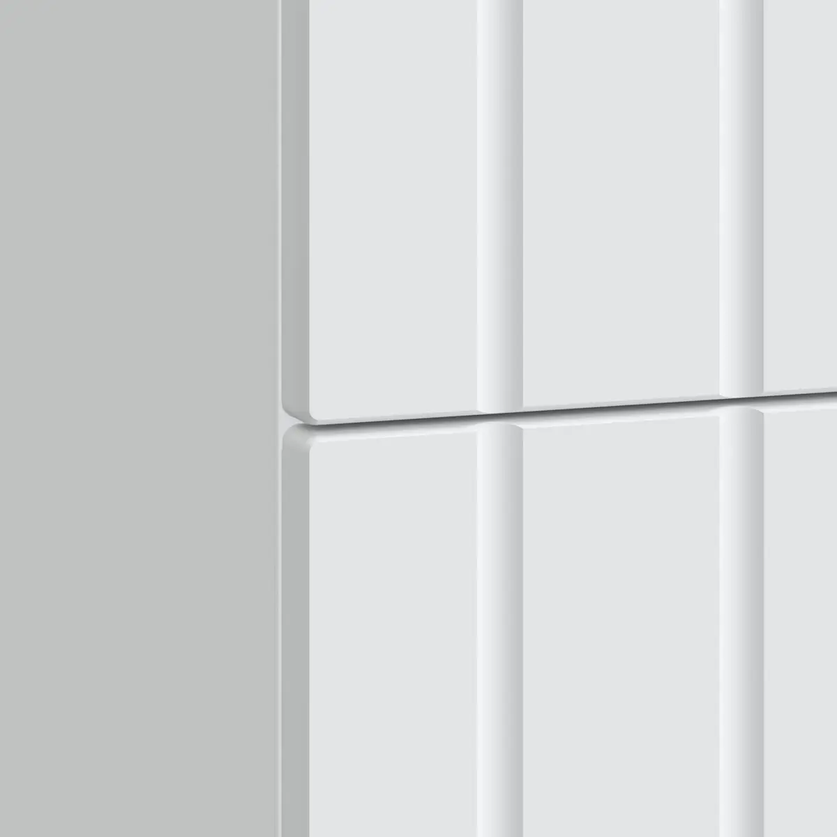 Bedside Cabinet White Striped Pattern 62 x 34.5 x 49.5 cm Engineered Wood with Iron Legs
