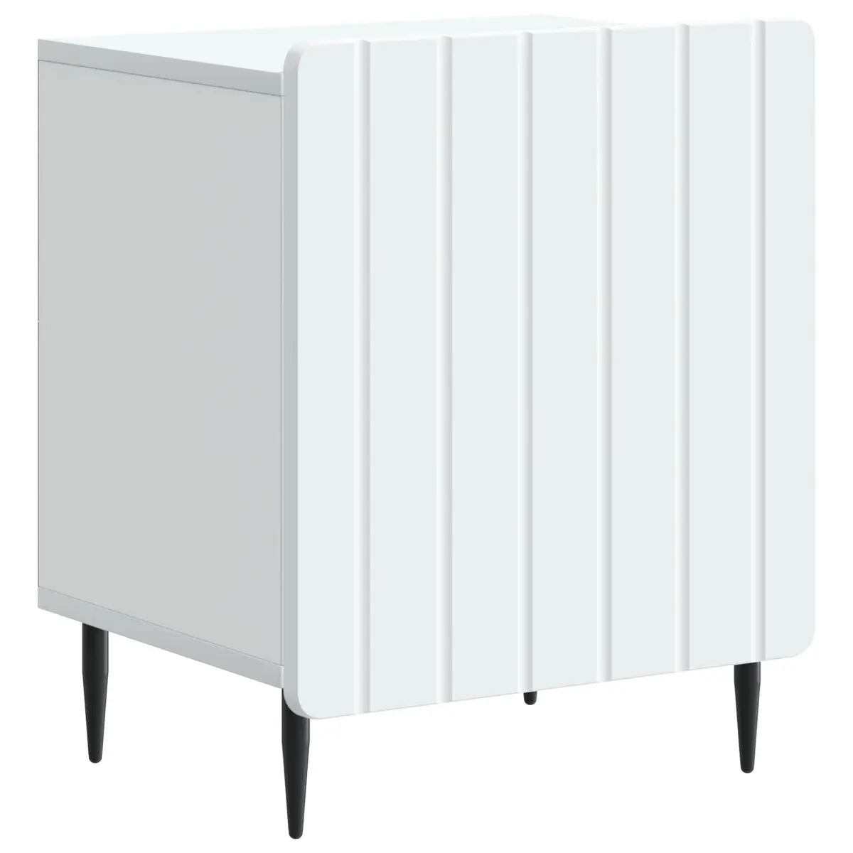 Bedside Cabinet White 43 x 34.5 x 52 cm Engineered Wood Nightstand