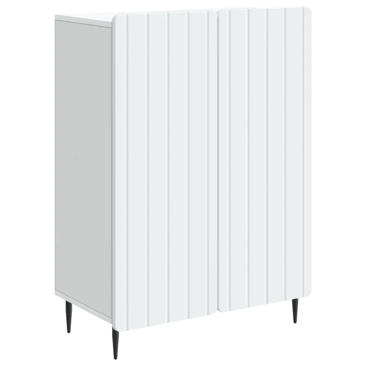 White Sideboard Storage Cabinet 66 x 34.5 x 92 cm