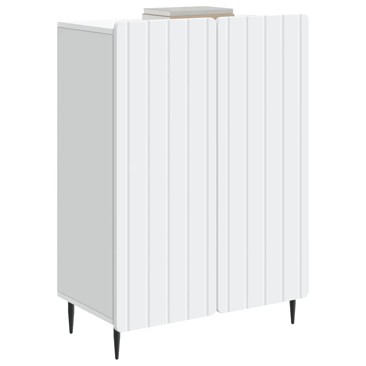 White Sideboard Storage Cabinet 66 x 34.5 x 92 cm