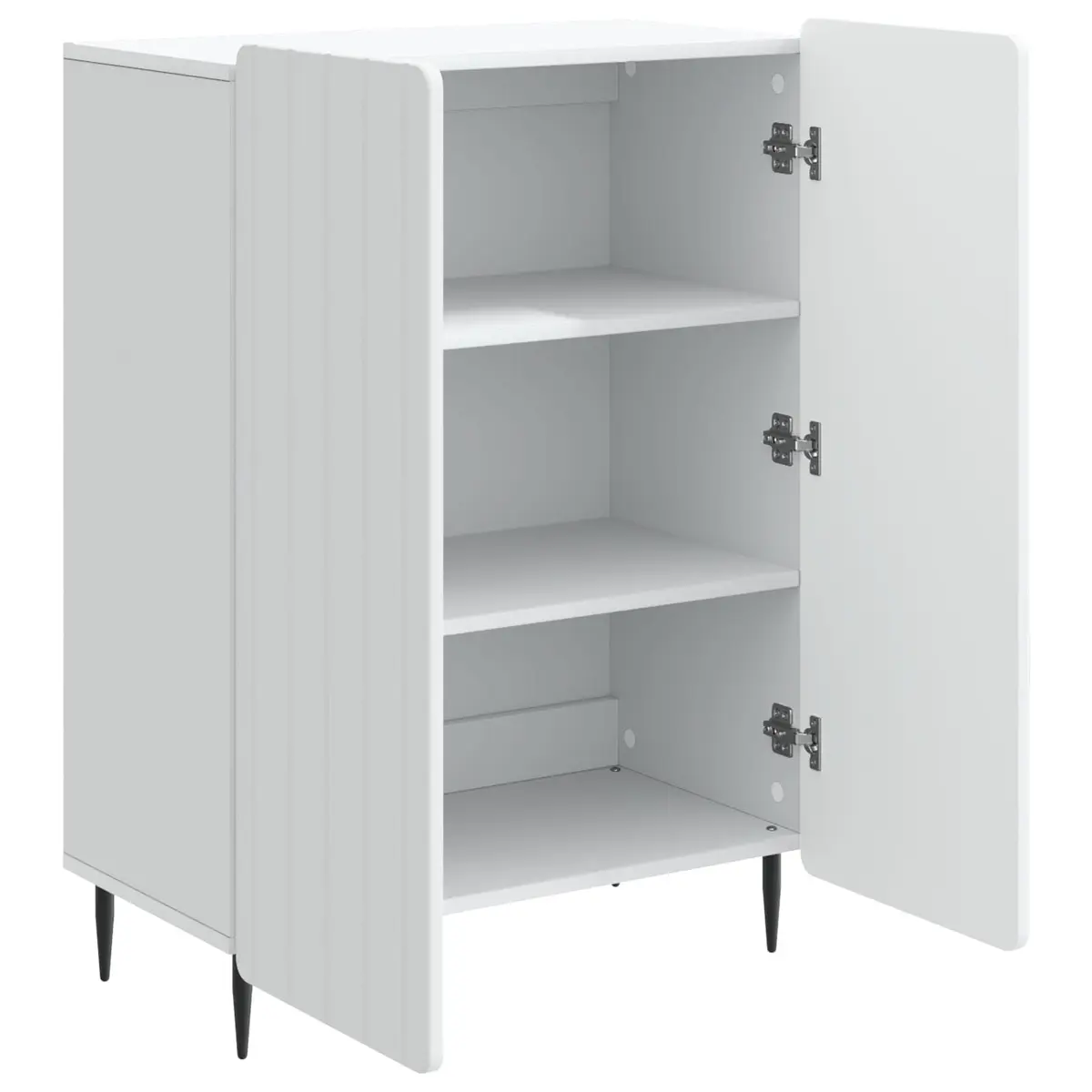 White Sideboard Storage Cabinet 66 x 34.5 x 92 cm