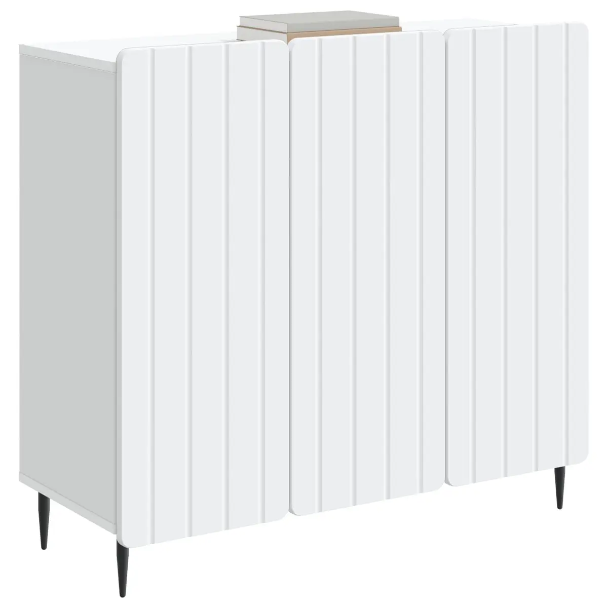 Sideboard Modern White Engineered Wood Storage Cabinet 89x34.5x82cm