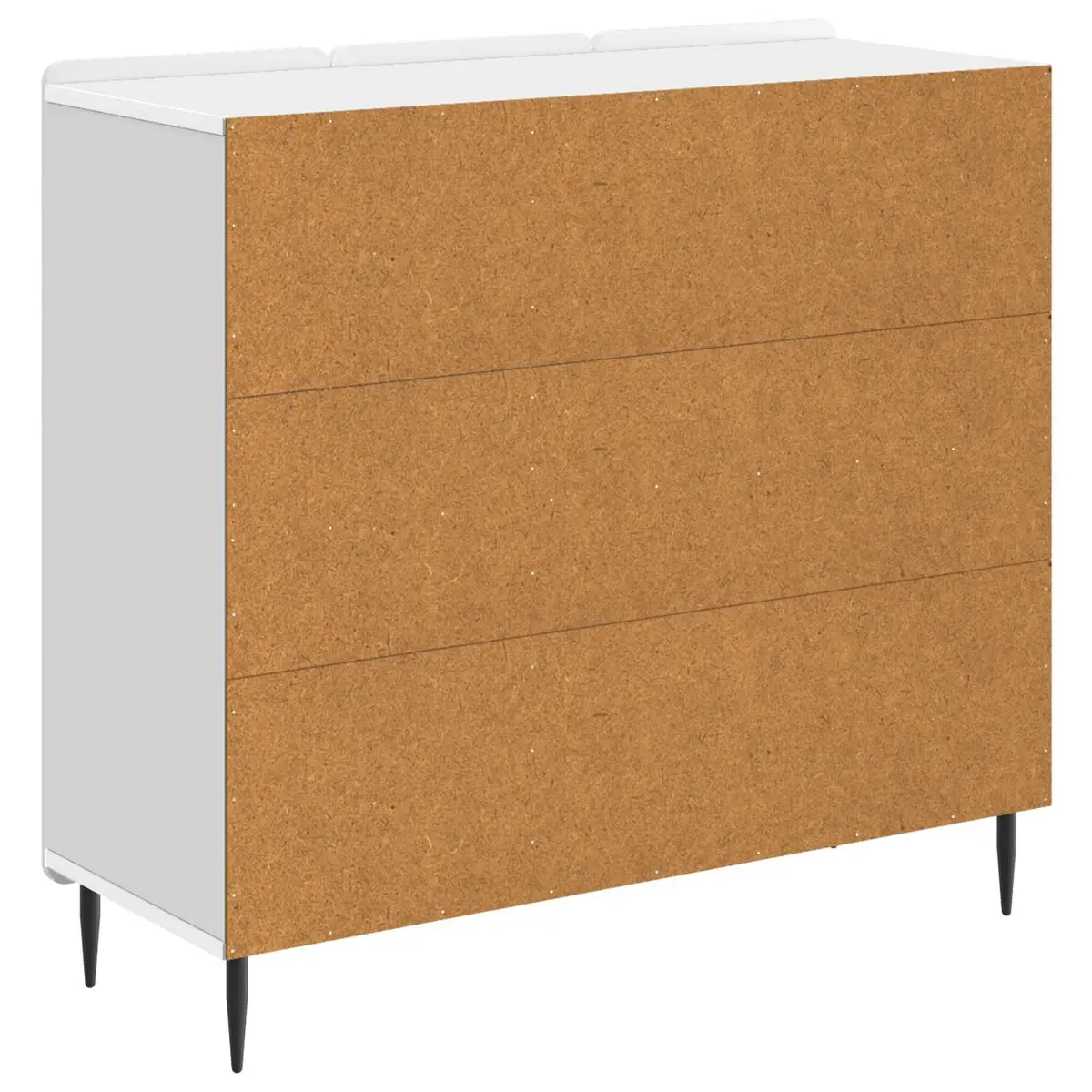 Sideboard Modern White Engineered Wood Storage Cabinet 89x34.5x82cm