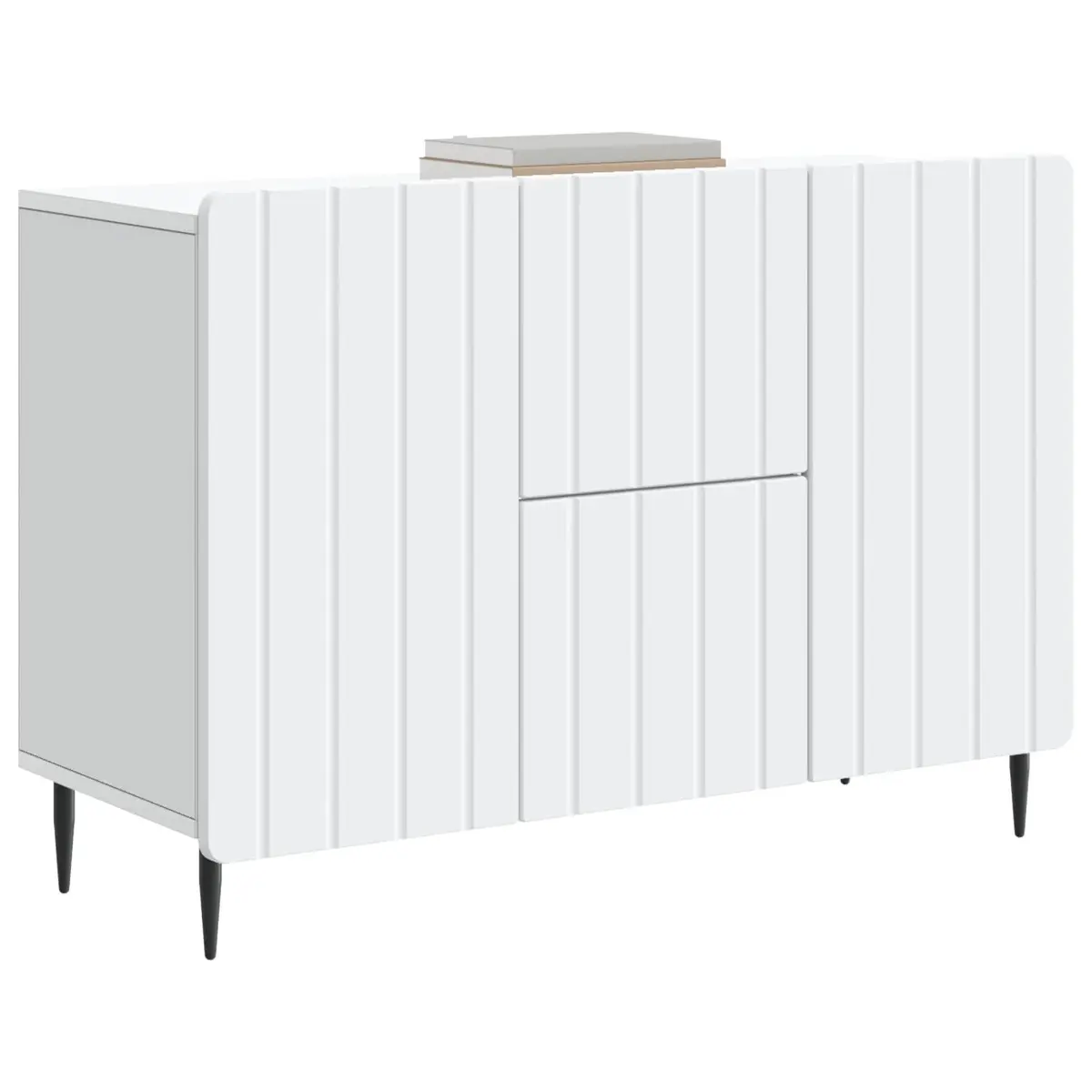 White Sideboard Storage Cabinet 89cm