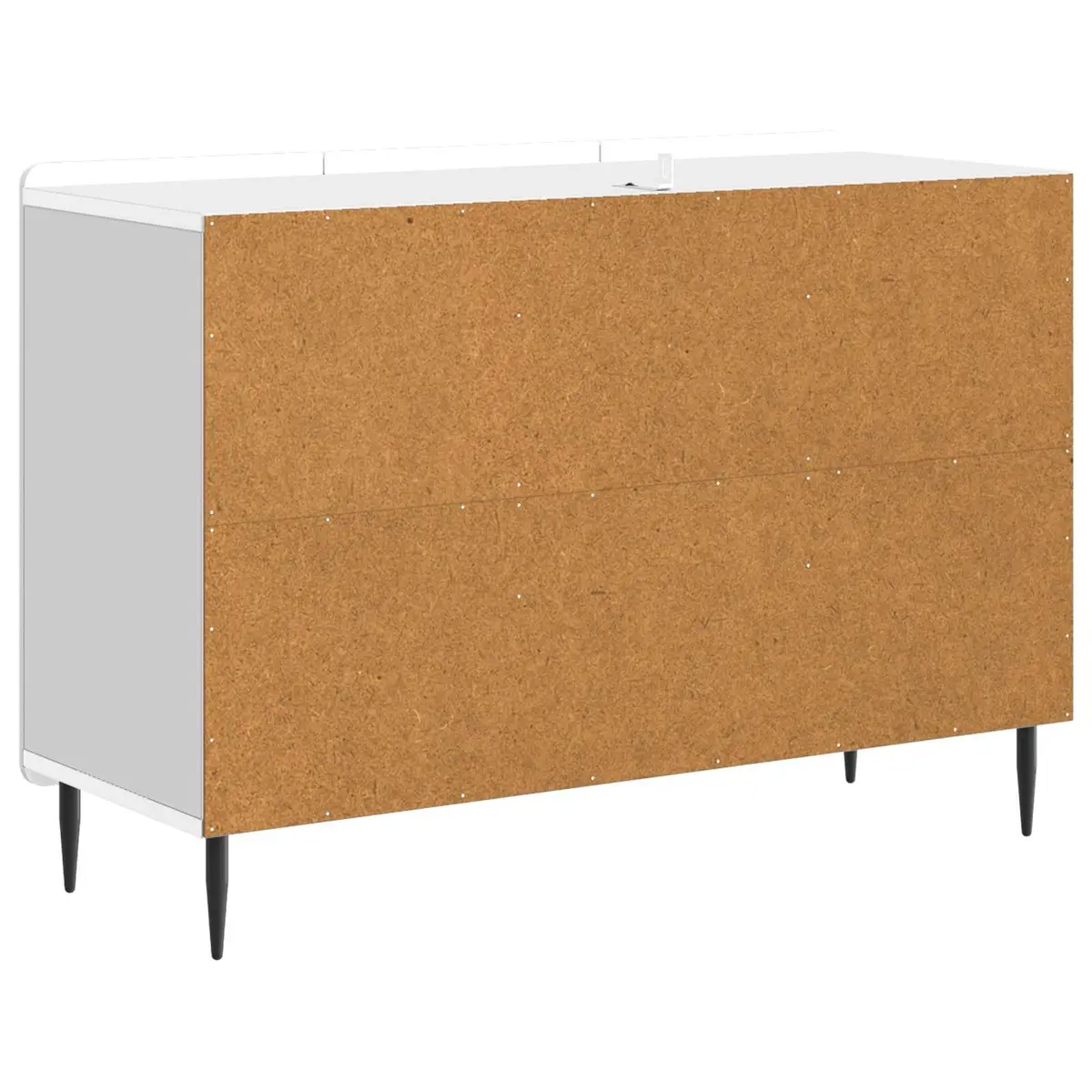 White Sideboard Storage Cabinet 89cm